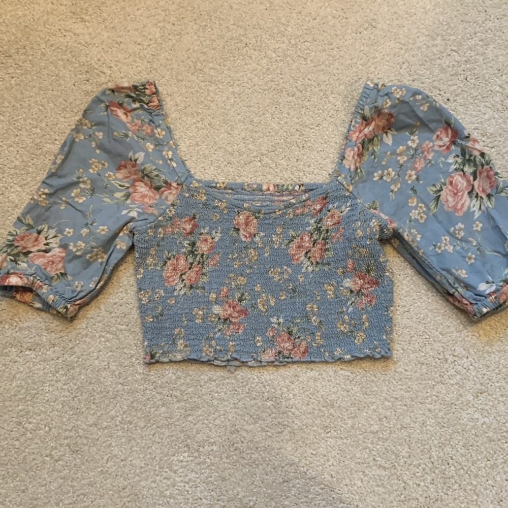Girls flowers top